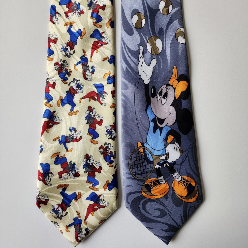 Disney Necktie Set Goofy Minnie Mouse Tennis
Novelty Mens Ties Wedding Formal